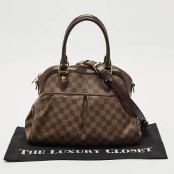 Pre Owned Louis Vuitton Damier Ebene Canvas Trevi PM Bag