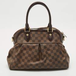 Pre Owned Louis Vuitton Damier Ebene Canvas Trevi PM Bag