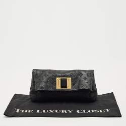 Louis Vuitton Black Monogram Leather Altair Clutch