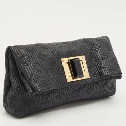 Louis Vuitton Black Monogram Leather Altair Clutch