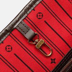 Pre Owned Louis Vuitton Brown Damier Ebene Neverfull MM