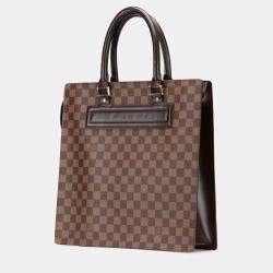 Pre Owned Louis Vuitton Brown Damier Ebene Venice Sac Plat GM