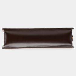 Pre Owned Louis Vuitton Brown Damier Ebene Venice Sac Plat GM