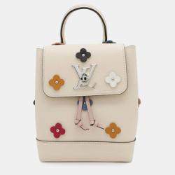 Calfskin Flowers Mini Lockme Backpack