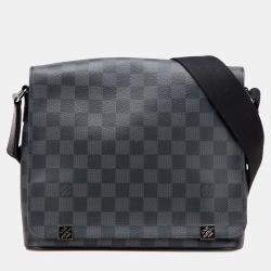 Louis Vuitton Black Damier Graphite District PM