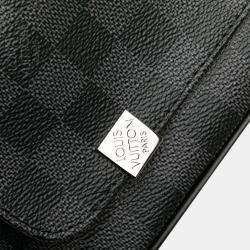Louis Vuitton Black Damier Graphite District PM