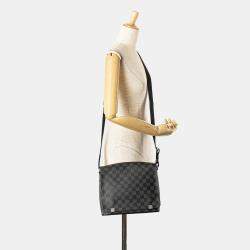 Louis Vuitton Black Damier Graphite District PM