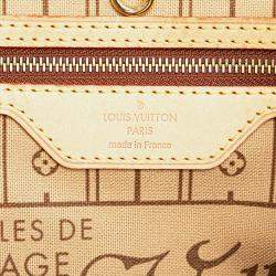 Pre Owned Louis Vuitton Brown Monogram Neverfull PM