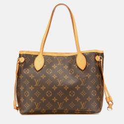 Pre Owned Louis Vuitton Brown Monogram Neverfull PM