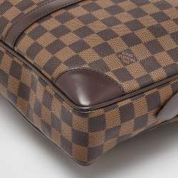 Pre Owned Louis Vuitton Damier Ebene Canvas Porte Documents Voyage GM Bag