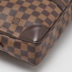 Pre Owned Louis Vuitton Damier Ebene Canvas Porte Documents Voyage GM Bag