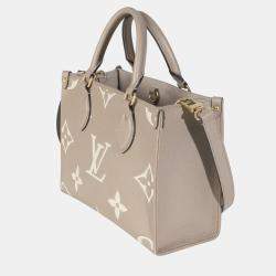 Louis Vuitton Dove Cream Monogram Empreinte Onthego PM