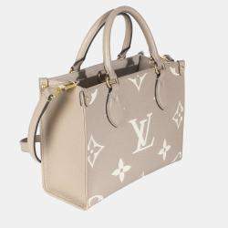 Louis Vuitton Dove Cream Monogram Empreinte Onthego PM
