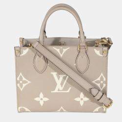 Louis Vuitton Dove Cream Monogram Empreinte Onthego PM