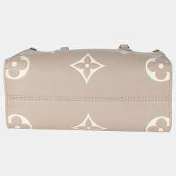 Louis Vuitton Dove Cream Monogram Empreinte Onthego PM