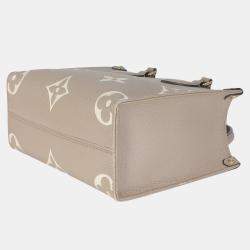 Louis Vuitton Dove Cream Monogram Empreinte Onthego PM