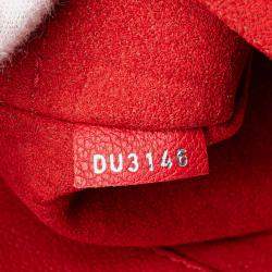 Pre Owned Louis Vuitton Red Taurillon Lockme Backpack