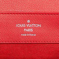 Pre Owned Louis Vuitton Red Taurillon Lockme Backpack