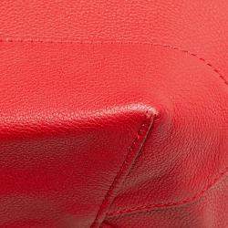 Pre Owned Louis Vuitton Red Taurillon Lockme Backpack