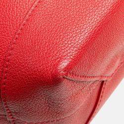 Pre Owned Louis Vuitton Red Taurillon Lockme Backpack