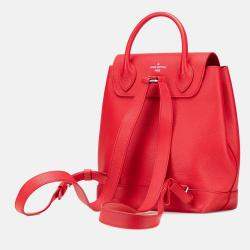Pre Owned Louis Vuitton Red Taurillon Lockme Backpack