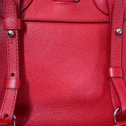 Pre Owned Louis Vuitton Red Taurillon Lockme Backpack