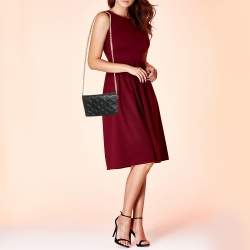 Pre Owned Louis Vuitton Black Monogram Leather Coussin Pochette Bag