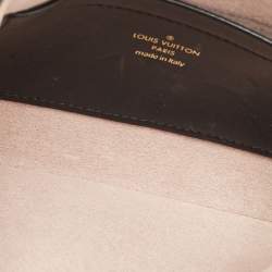 Pre Owned Louis Vuitton Black Monogram Leather Coussin Pochette Bag