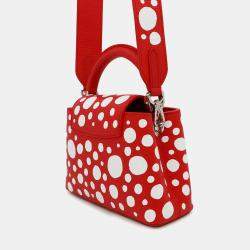 Louis Vuitton Lv Yk Capucines Red Calf Leather Infinity Dot Size Mini