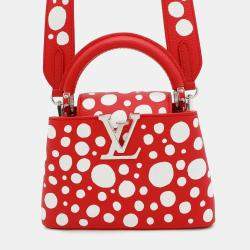 Louis Vuitton Lv Yk Capucines Red Calf Leather Infinity Dot Size Mini