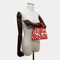Louis Vuitton Lv Yk Capucines Red Calf Leather Infinity Dot Size Mini