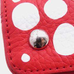 Louis Vuitton Lv Yk Capucines Red Calf Leather Infinity Dot Size Mini