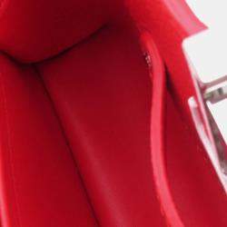 Louis Vuitton Lv Yk Capucines Red Calf Leather Infinity Dot Size Mini