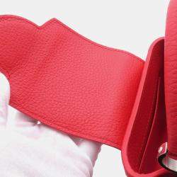 Louis Vuitton Lv Yk Capucines Red Calf Leather Infinity Dot Size Mini