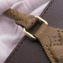 Pre Owned Louis Vuitton Onthego Red Monogram Monogram Reverse Canvas Monogram Giant Size Mm