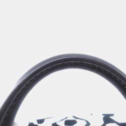 Pre Owned Louis Vuitton Speedy Bandouliere 25 White Noir Urs Fischer Monogram Canvas Boston Bag