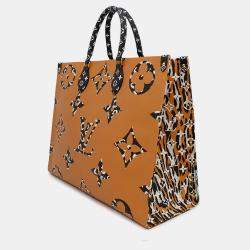 Pre Owned Louis Vuitton Onthego GM Ivoire Monogram Jungle Canvas Tote Bag