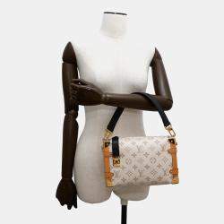 Louis Vuitton Side Trunk Beige Monogram Dune Size Mm