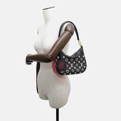 Louis Vuitton Bagatelle Nm Black/White/Pink Monogram Empreinte Leather