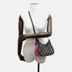 Louis Vuitton Bagatelle Nm Black/White/Pink Monogram Empreinte Leather