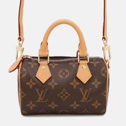 Louis Vuitton Nano Speedy Brown Monogram Hand Bag