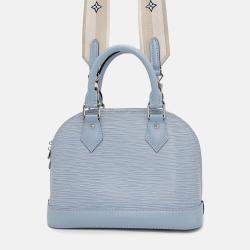 Louis Vuitton Alma Blue Nuage Epi Leather BB Hand Bag