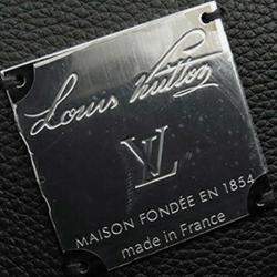 Louis Vuitton Black Cuir Millesime Georges Tote GM