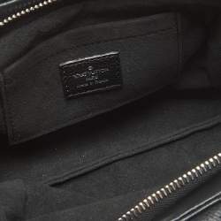 Pre Owned Louis Vuitton Black Monogram Mahina Leather Mini Scala Pouch