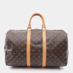 Louis Vuitton Keepall 45 Travelling Hand Bag  Monogram Canvas