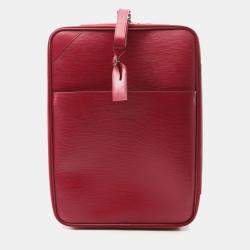 Louis Vuitton Pegase 55 Travel Bag Suitcase  Epi Leather Fuschia
