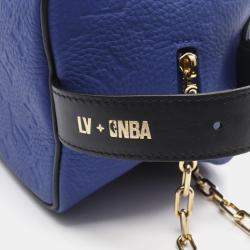 Louis Vuitton X Nba Cloak Dopp Kit Chain Handbag  Monogram Taurillon Blue