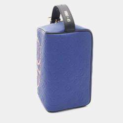 Louis Vuitton X Nba Cloak Dopp Kit Chain Handbag  Monogram Taurillon Blue
