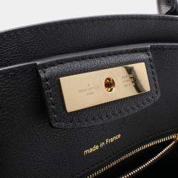 Pre Owned Louis Vuitton Steamer MM Black Leather Shoulder Bag