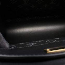 Pre Owned Louis Vuitton Steamer MM Black Leather Shoulder Bag